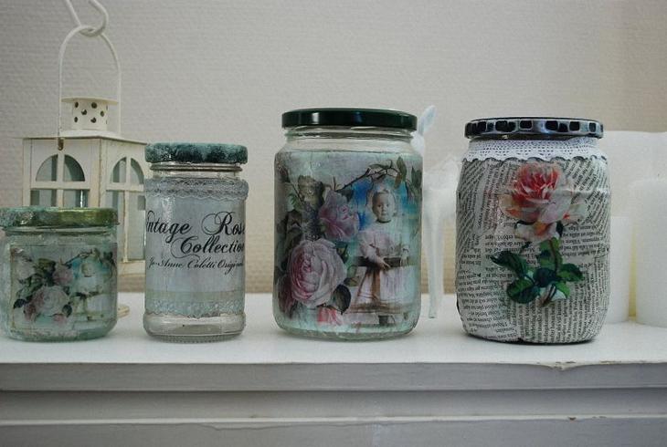 Декупаж банок своими руками