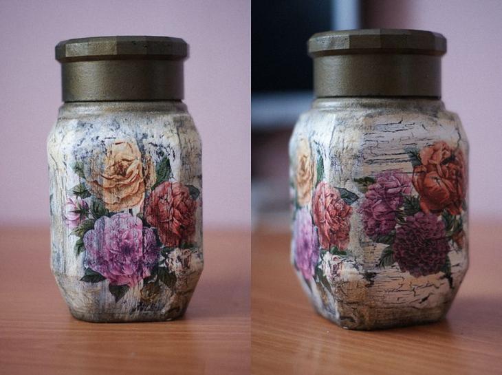 Декупаж банок своими руками