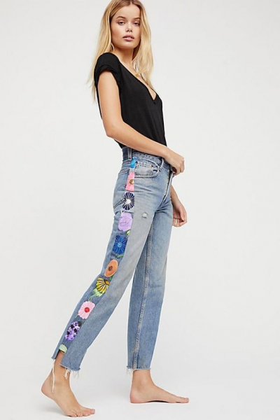 Идеи, как стильно расширить джинсы, которые стали малы