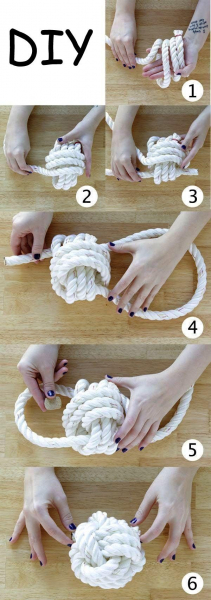 Идеи применения обыкновенной верёвки в интерьере