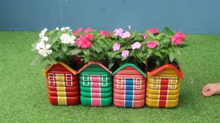 Оригинальная идея для украшения дачного участка