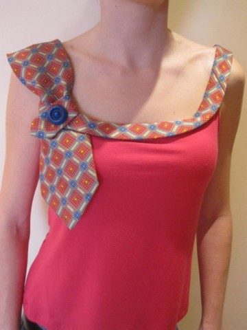 Оригинальное преображение мужских галстуков