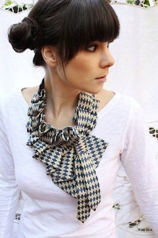 Оригинальное преображение мужских галстуков