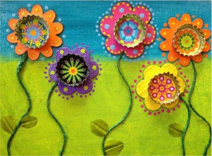 Оригинальные поделки из крышек от бутылок своими руками