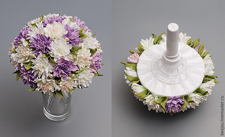 Создаем из фоамирана букет невесты