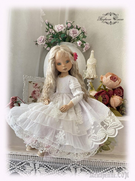 Коллекционная текстильная кукла.