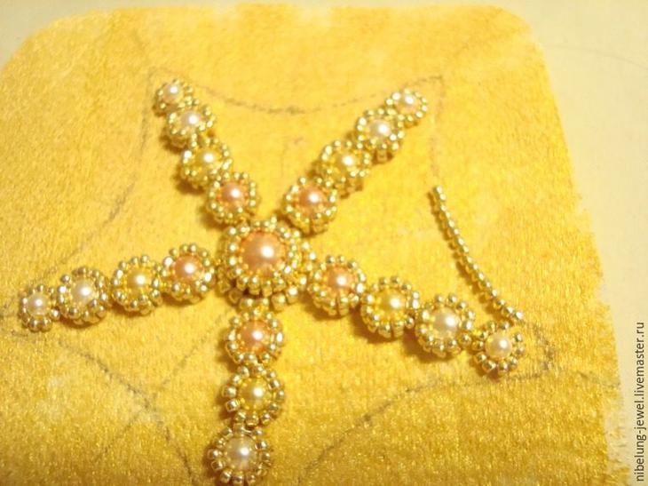Морская звезда из бисера