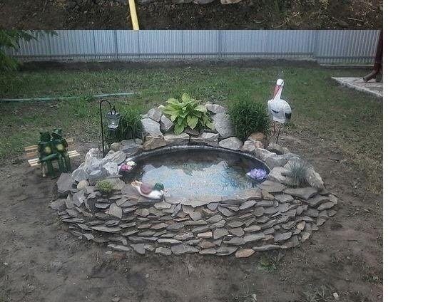 Пруд на даче своими руками