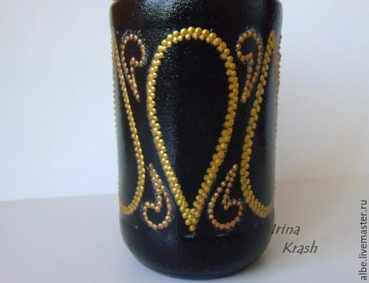 Роспись баночки из-под кофе