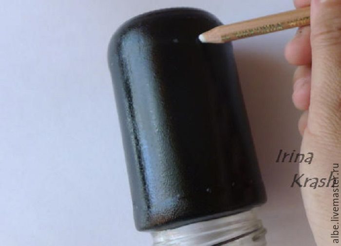 Роспись баночки из-под кофе