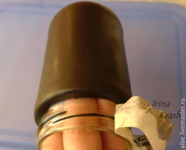 Роспись баночки из-под кофе