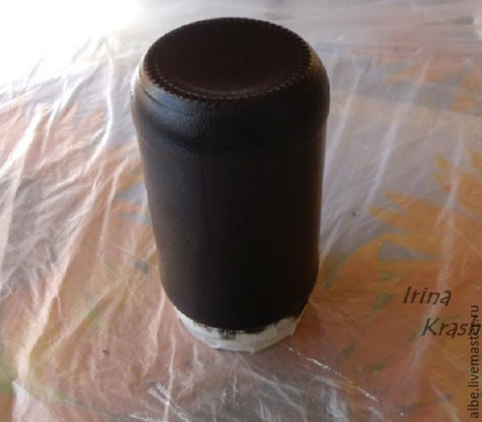 Роспись баночки из-под кофе