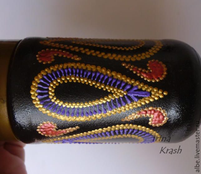 Роспись баночки из-под кофе