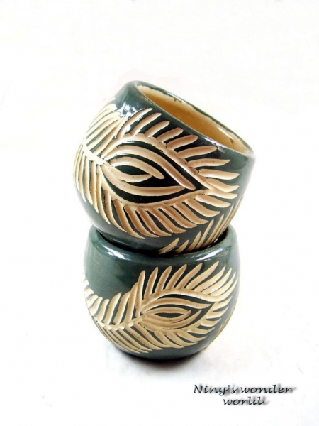 Ваза в технике сграффито — как сделать своими руками