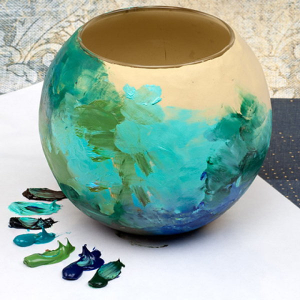 Ваза в технике сграффито — как сделать своими руками