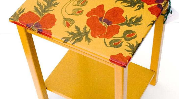 Декупаж табурета — правильная техника выполнения