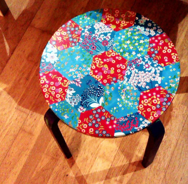 Декупаж табурета — правильная техника выполнения