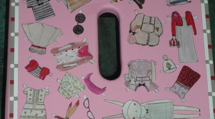 Декупаж табурета — правильная техника выполнения