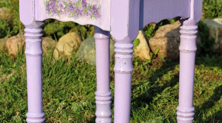 Декупаж табурета — правильная техника выполнения