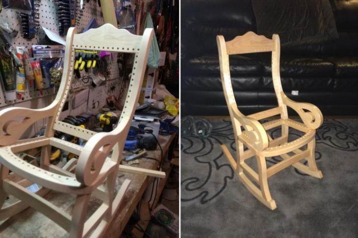 Кресло качалка своими руками: пошаговая инструкция