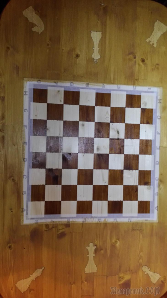 Шахматный журнальный столик своими руками