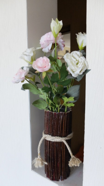 Ваза из веток. Как сделать не приклеивая каждую ветку?