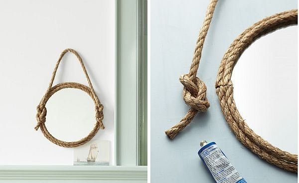 Верёвка в интерьере дома