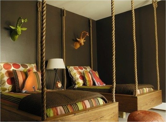 Верёвка в интерьере дома