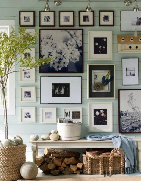 Фоторамки в интерьере — фото идеи красивого размещения