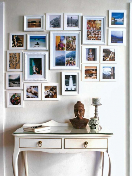 Фоторамки в интерьере — фото идеи красивого размещения