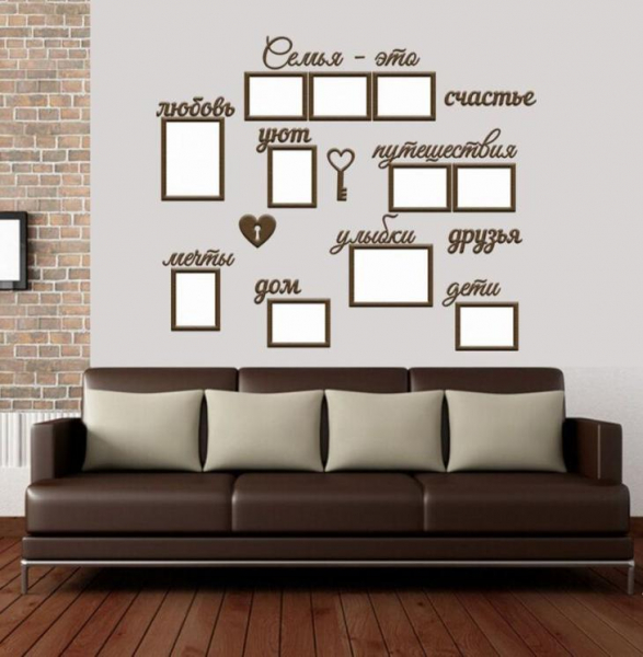 Фоторамки в интерьере — фото идеи красивого размещения