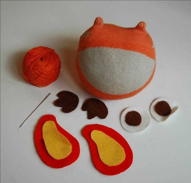 Игрушка-сова из носка