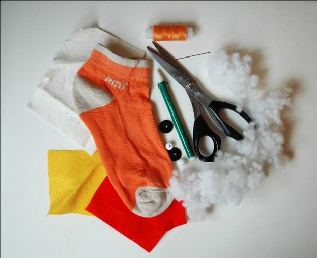 Игрушка-сова из носка