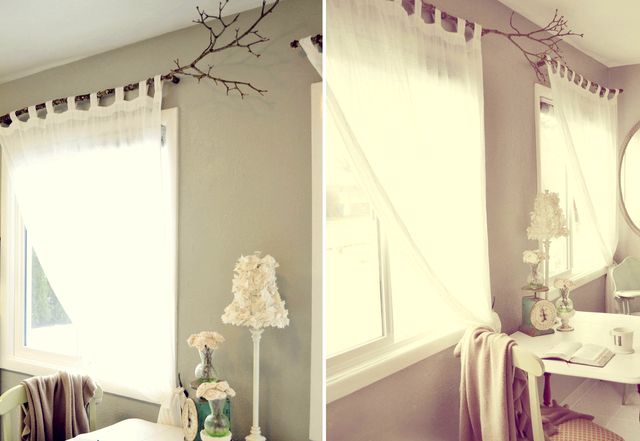 Карниз своими руками из ветки дерева