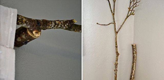 Карниз своими руками из ветки дерева