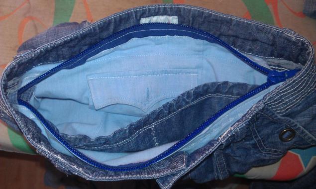 Модная сумка из старых джинсов