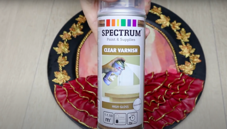 Необычный декор тарелки