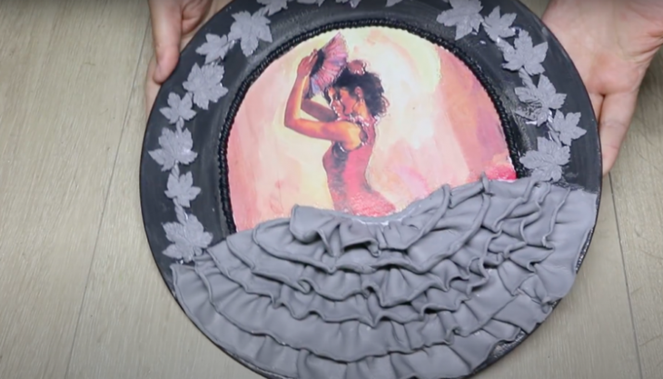 Необычный декор тарелки