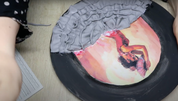 Необычный декор тарелки