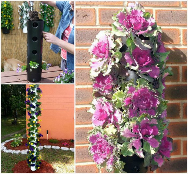 Оригинальное применение пластиковых труб