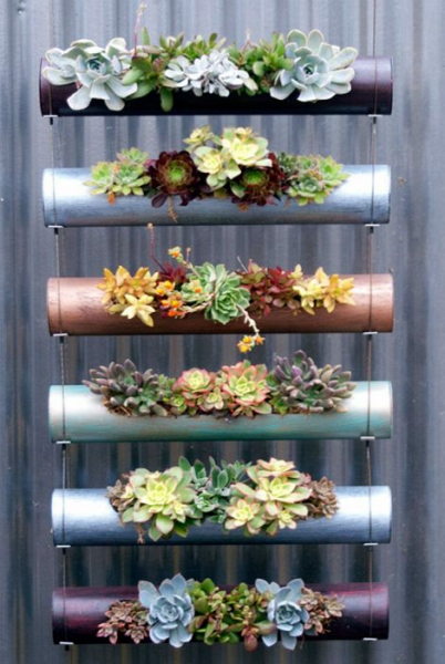 Оригинальное применение пластиковых труб