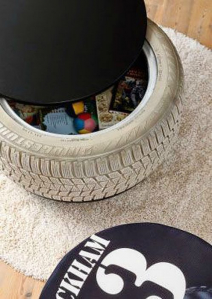 Оригинальные поделки из старых покрышек