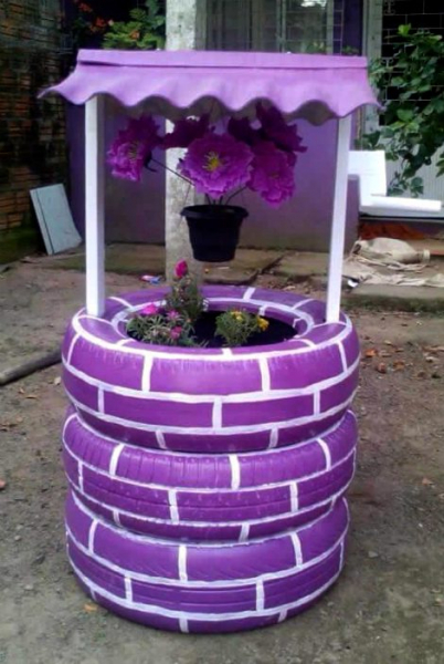 Оригинальные поделки из старых покрышек