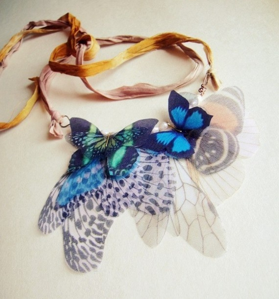 Потрясающие украшения из бабочек. Это нечто!
