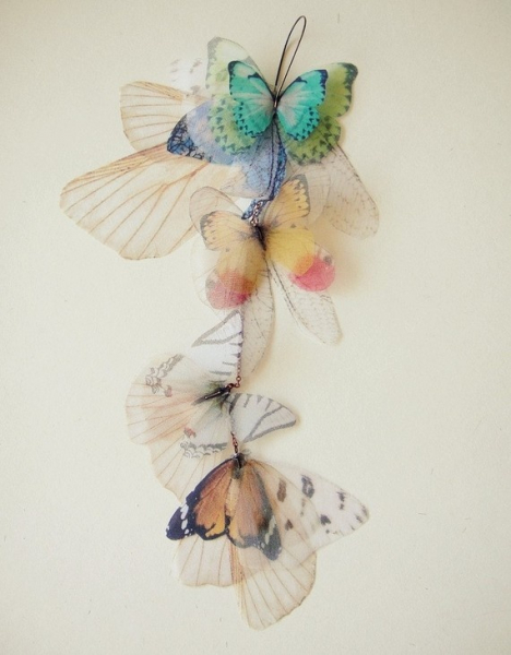 Потрясающие украшения из бабочек. Это нечто!