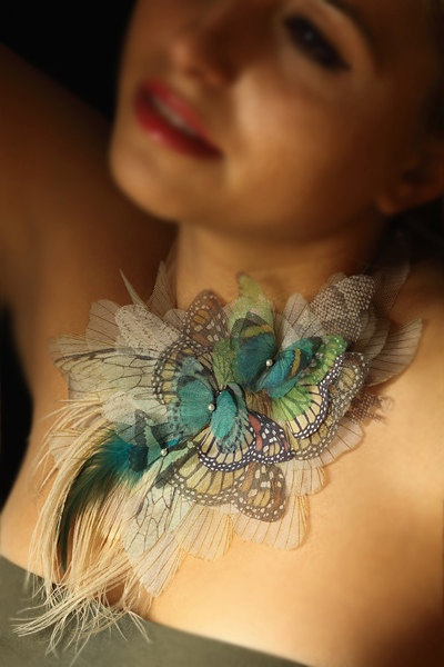 Потрясающие украшения из бабочек. Это нечто!