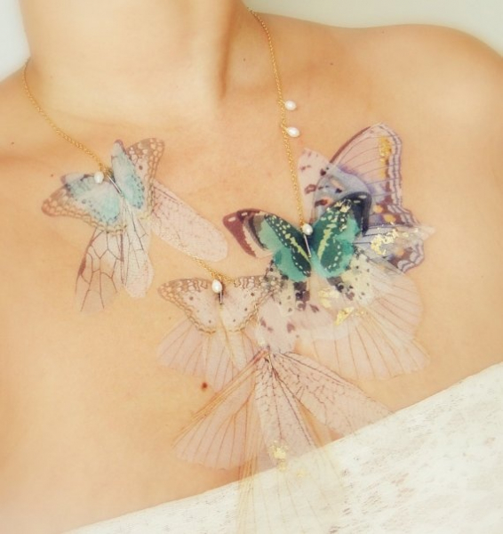 Потрясающие украшения из бабочек. Это нечто!