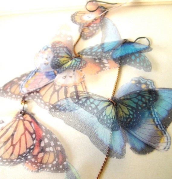 Потрясающие украшения из бабочек. Это нечто!