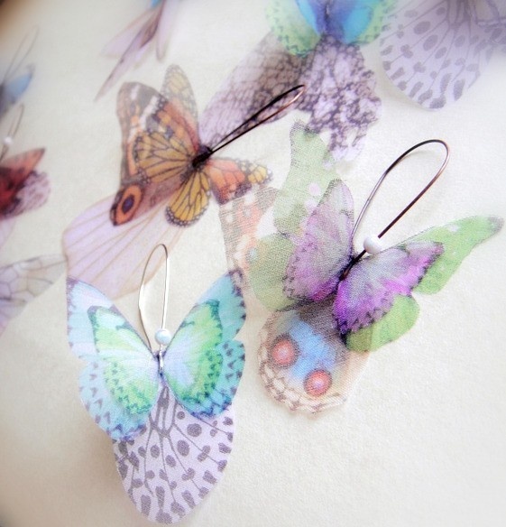 Потрясающие украшения из бабочек. Это нечто!