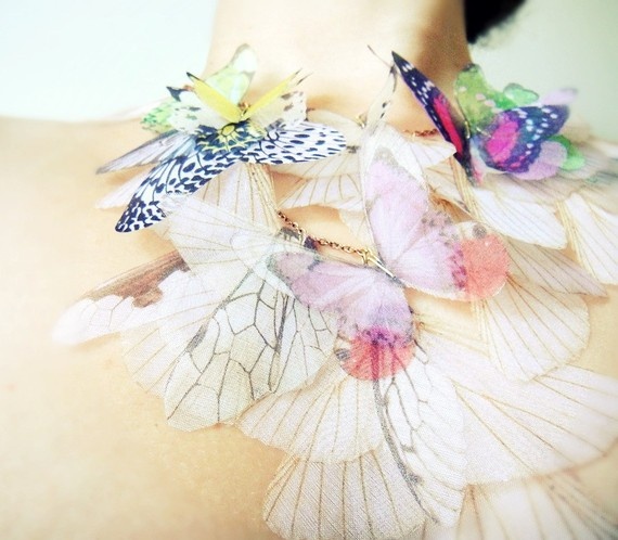 Потрясающие украшения из бабочек. Это нечто!
